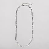 AC - Figaro chain, 925S silverplated, 40 + 5CM