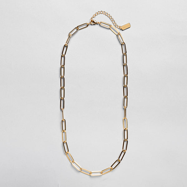 AC - Classic Lenk chain,18K Goldplated, 40 + 5CM