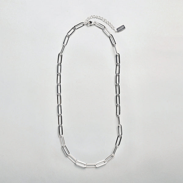 AC - Classic Lenk chain, 925S silverplated, 40 + 5CM