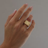 Bornholm Signature Ring, 18K goldplated