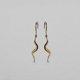 Ripple Statement Earring, 18K Goldplated