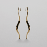 Ripple Statement Earring, 18K Goldplated