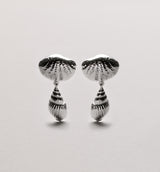 Roar of Conch Earring, 925S Sterling silver plated